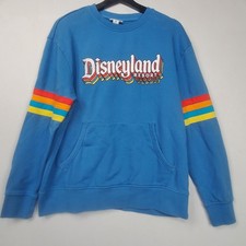 Disneyland Resorts Disney Parks Long Sleeve Sweatshirt Blue Rainbow Med