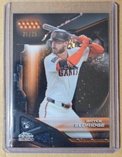 2026 TOPPS CHROME BLACK #50 BRYCE ELDRIDGE ORANGE REFRACTOR #21/25