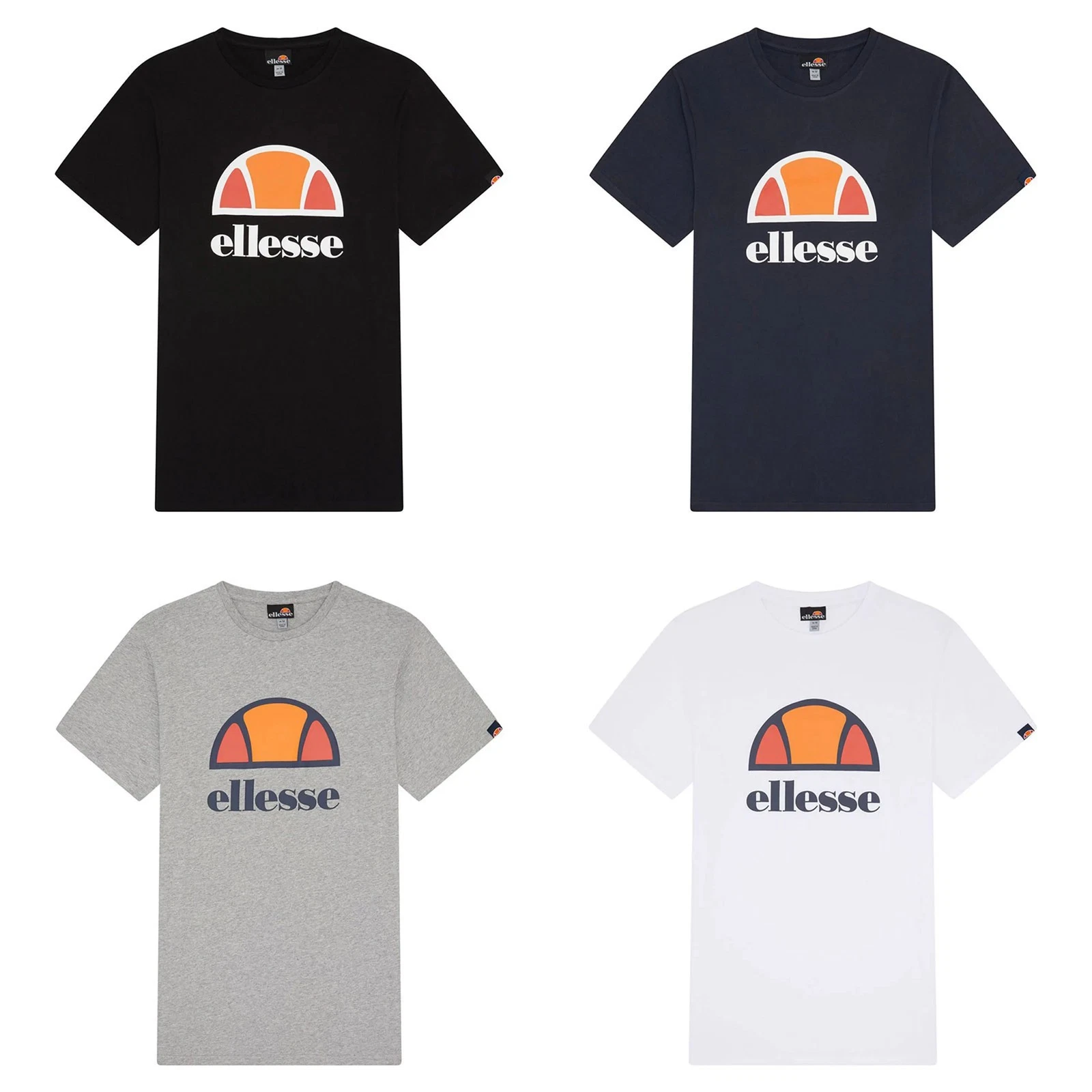 Ellesse Men's Dyneema Fishing Line T-Shirt - short Sleeve, Crewneck, Logo-Print