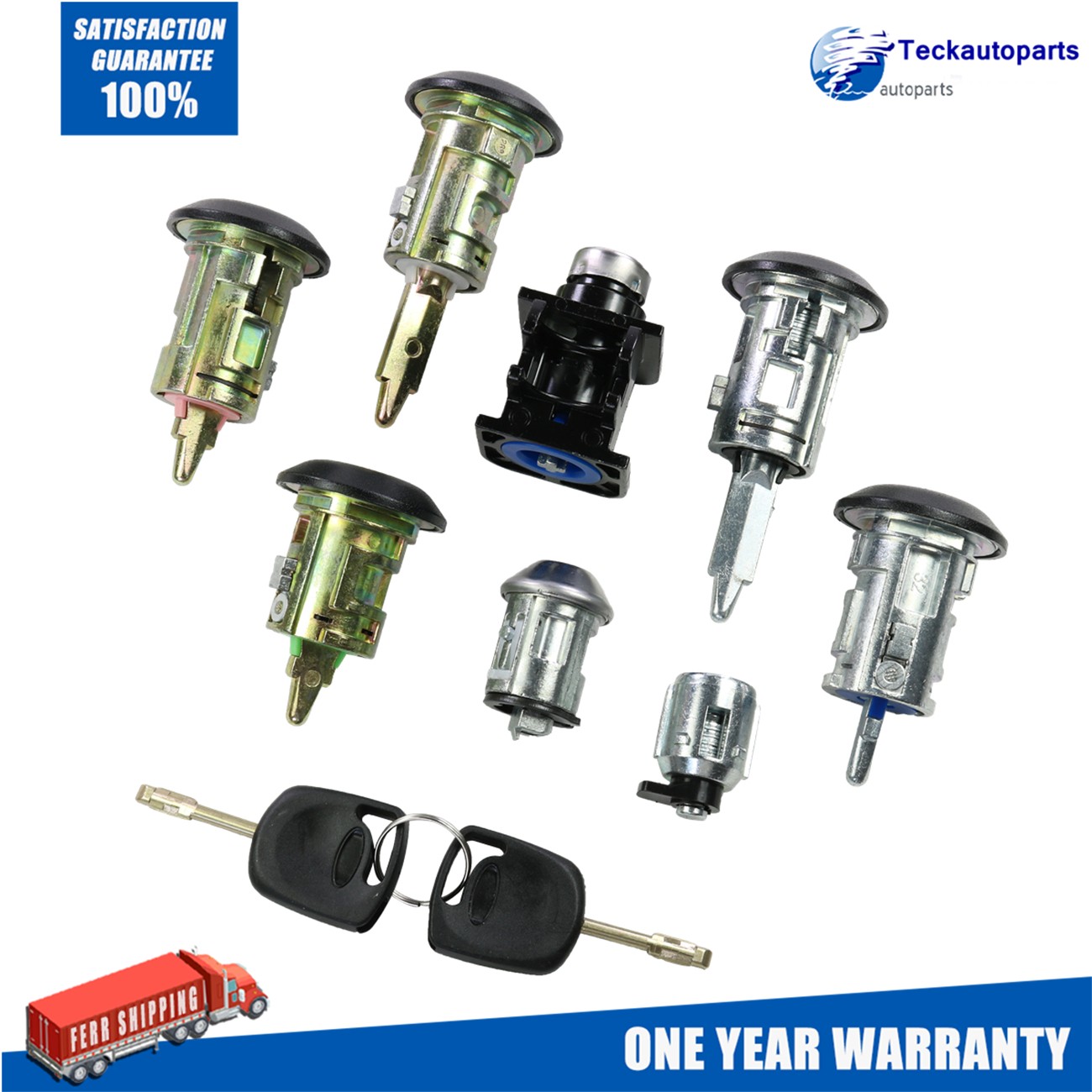 Door Lock For Ford Transit Connect Lock Set 2002-2007 With Bonnet Fuel Repair