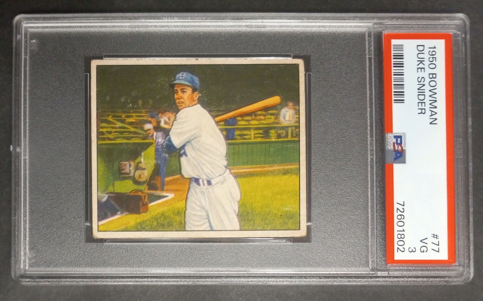 1950 Bowman - #77 Duke Snider - HOF - PSA 3 VG