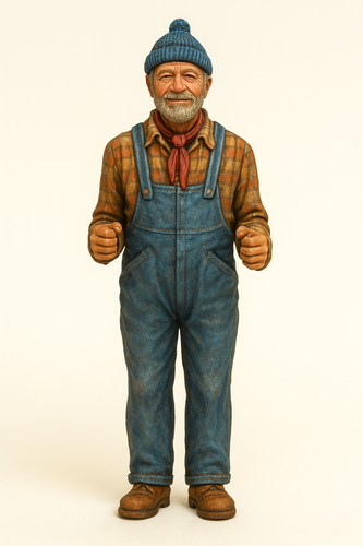 TG62 Lobster Boat Captain – Highly Detailed Scale Model Figure for RC Boats & Di - Picture 7 of 26