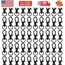 50 pcs Swivel Clasps Lanyard Snap Hook, Metal Swivel Lanyard Snap Hook Lobste...
