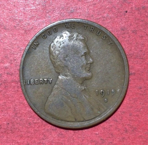 1915S US LINCOLN Cent! "San Francisco" Mint! Lower Mintage! VG+! Old US Coin!