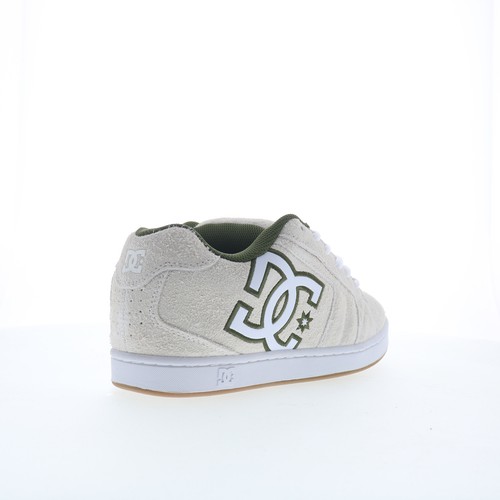 Chaussures baskets homme DC Net SE DC03260101-OWHGRN en daim blanc inspirées du skate - Photo 8/8