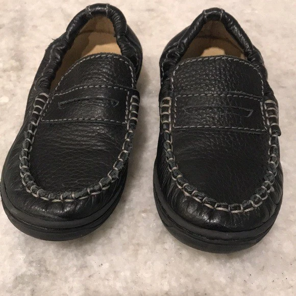 Mocasines Primigi Driving Penny niños talla 10 cuero negro clásicos India Foto 2 de 4