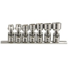 7 Piece 3/8" Dr. SAE Universal Hand Socket Set (12-Point) US-307S