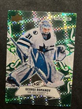 24-25 UD Ice Hockey Green SP Parallel Rookie 122 Georgi Romanov