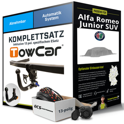 Für ALFA ROMEO Junior SUV 626, 627 Anhängerkupplung abn +eSatz 13pol 24- NEU