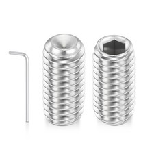 80pcs M3-0.5x6mm 18-8 Stainless Steel Cup Point Hex Socket Set Screws