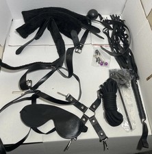 13 Piece BDSM/ Bondage Kit. Including Restraints, Ball Gag, Flay Nipple Clamps