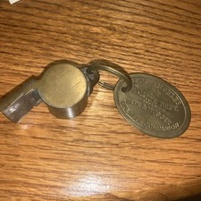 LAPD LOS ANGELES POLICE DEPT BRASS RAPE MUGGER WHISTLE RESCUE CALL FOR HELP