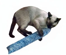 (Refillable) 15" Catnip Cat Kicker Toy (Kicker filled with 1 oz Canadian Catnip)