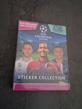 UEFA CHAMPIONS LEAGUE UCL 2019/20 Topps Box Sealed 100 Sticker Rookie Haaland