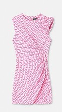 Versace La Greca Mini Dress Size: 38 IT Barbie Hot Pink New with Tag!! Sold Out