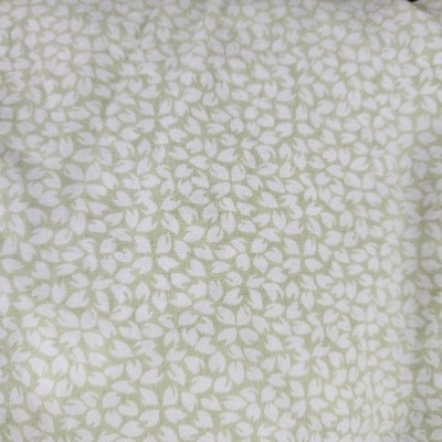 VTG Laura Ashley Mother & Child Green Micro Leaves Fitted Crib Sheet Toddler Bed