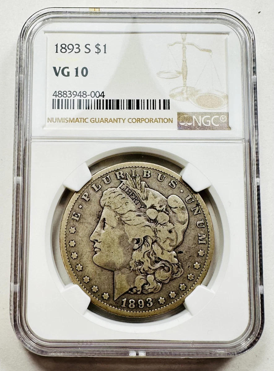 VG 10 Graded 1893 Year Morgan US Dollars (1878-1921) for sale | eBay