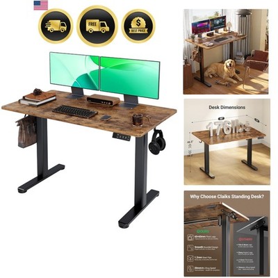 Electric Standing Desk, Adjustable Height Stand up Desk, 24x48 Inches Sit Sta...