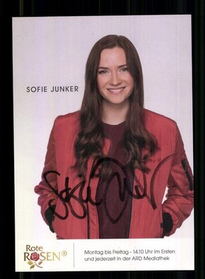 Sofie Junker Rote Rosen Autogrammkarte Original Signiert ## BC 232237