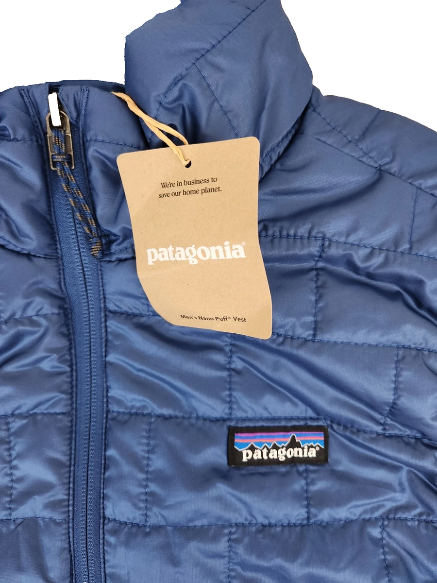 Patagonia Nano Puff Vest Clement Blue Men's Size medium #84243