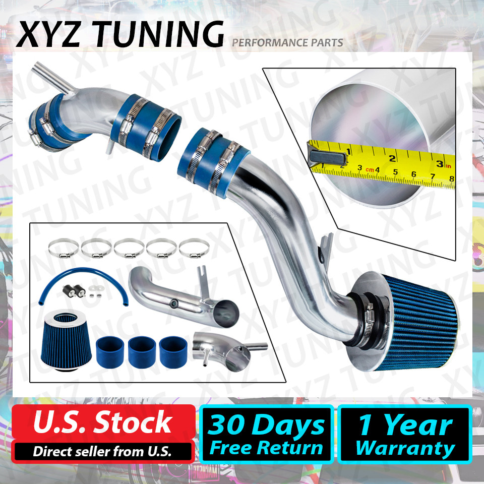 2.75" BLUE Cold Air Intake Kit System + Filter For 97-01 Tiburon 1.8L/2.0L L4