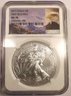 2015 American Silver Eagle NGC MS70 First Release Eagle Label