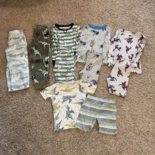 Boys Pajamas Lot 10 pieces Size 4-5-6 Mixed Brands