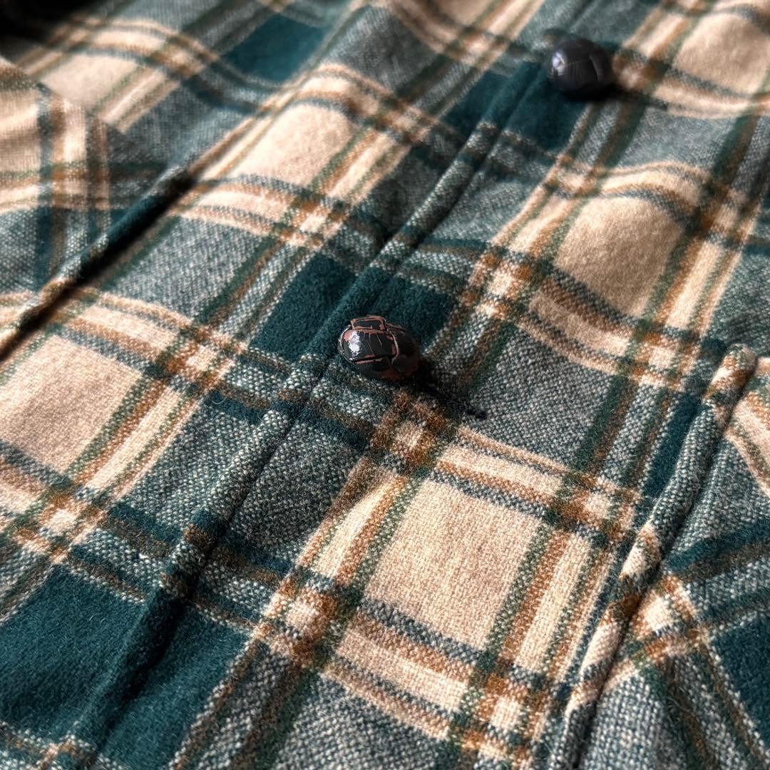 Pendleton 70s Wool Tailored Jacket S Brown Vintag… - image 4