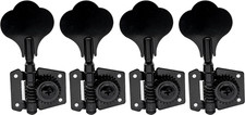 Basic 4-In-Line 24:1 Ratio Open Gear Machine Heads Tuners Tuning Pegs Keys With