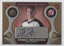 2005 SP Game Used Edition Rookie Exclusives 30/100 Zach Parise #RE-ZP Auto 0u8p