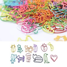 souG 210 pcs Cute Paper Clips Assorted Colors - Funny Paperclips Bookmarks Pl...