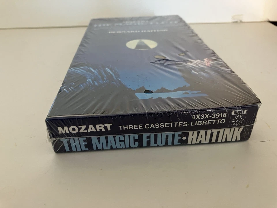 Mozart The Magic Flute 1981 Box Set x3 Cassettes Philips 4X3X-3918 Unsealed - Image 3 of 4