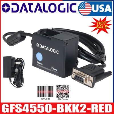 Datalogic Gryphon GFS4550-BKK2-RED 1D 2D Fixed Mount Barcode Scanner RS232 Cable