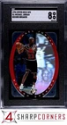 1996 UPPER DECK SPX RECORD BREAKER #R1 MICHAEL JORDAN HOF SGC 8