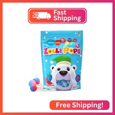 Zollipops Clean Teeth Pops Sugar Free Candy with Xylitol, Dye-Free Lollipops - K