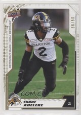 2020 Upper Deck CFL Gold 36/50 Tunde Adeleke #129 0wr