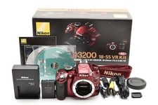  READ Nikon D3200 Body 4498 Shutter / Rotation Sensor Issue / Box  Accs JAPAN
