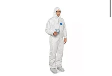 QTY 25 Tyvek 400 Coverall Suit Dupont White XL TY122SWH 