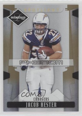 2008 Leaf Limited Phenom Spotlight Gold /49 Jacob Hester #238 Rookie Auto RC z4k