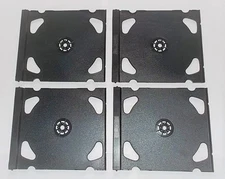 4 FOUR Replacement DOUBLE Trays Inner Inserts For Music CD Games DVD Jewel Cases