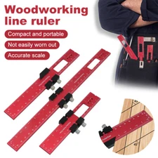 Woodworking Marking Ruler Metal Marking Scriber Ruler Gauge Line Drawing Tools