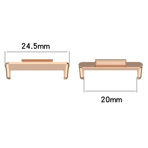 2pcs 24mm Metal Connector Accessories Watch Band Adaptor for Huawei Watch Fit 2 - Picture 7 of 8
