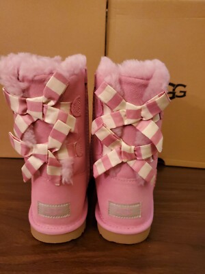 Ugg Kid Girls Bailey Bow Striped pink Size US