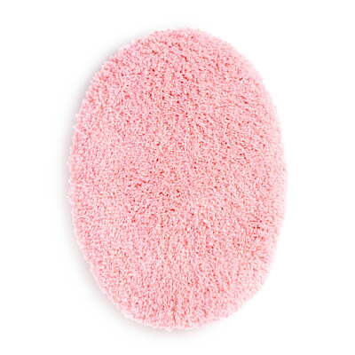 Mainstays Basic Polyester 19'' X 22'' Toilet Lid Cover, Pink Non-slip Backing Soft