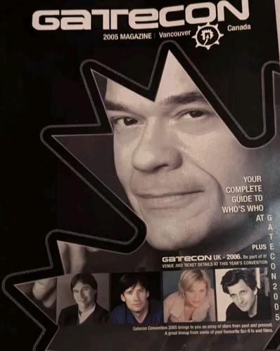 Gatecon 2005 Fan Convention Magazine Stargate SG 1 Atlantis Vancouver Vtg UK