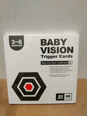 Baby Vision Trigger Cards Visual Stimulation Brain Development High Contrast  