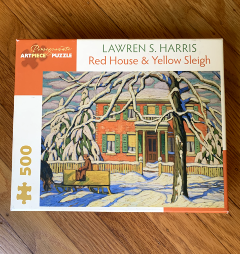 RED HOUSE & YELLOW SLEIGH by Lawren S. Harris Pomegranate 1000-Pc Puzzle - 第 1/1 張圖片