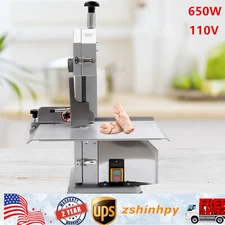 650W Electric Commercial Frozen Meat Bone Saw Butcher Band Saw Cutting Machine