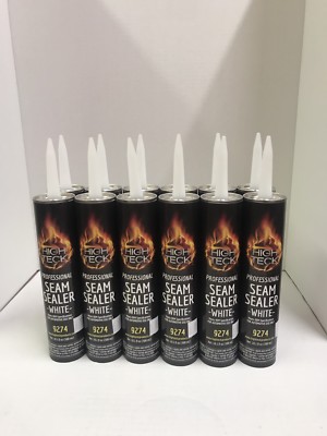White  Seam Sealer  12 tubes Auto Body Grade Professional
