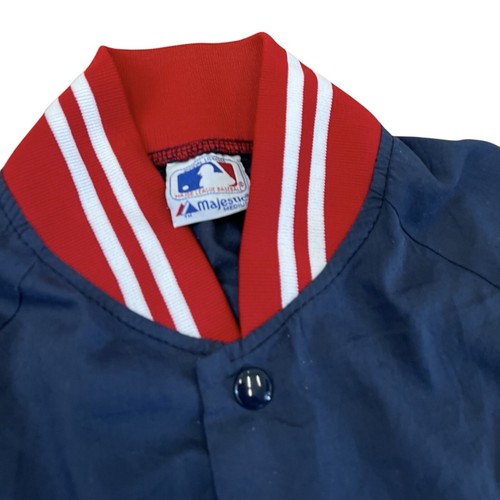 Vintage Cleveland Indians Majestic Lightweight Jacket MLB Baseball Sz Medium - Picture 3 of 3